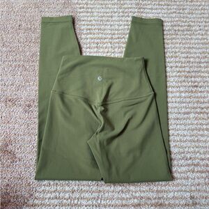 Lululemon Bronze Green Leggings size 2